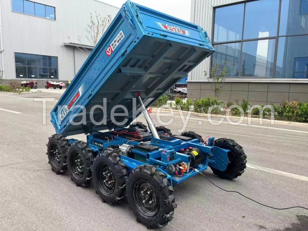 Self loading electric 4x4 atv mini dumper 500kg 1 ton 1.5ton with remote control