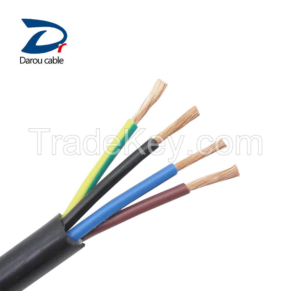 Kuwait 2.5mm PVC Insulation Copper Core Flexible Electric Wire and Power Cable Type RVV for House Wiring 2*1.5mm2