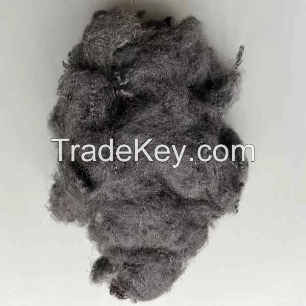 6D Black Reycled Polyester Staple Fiber