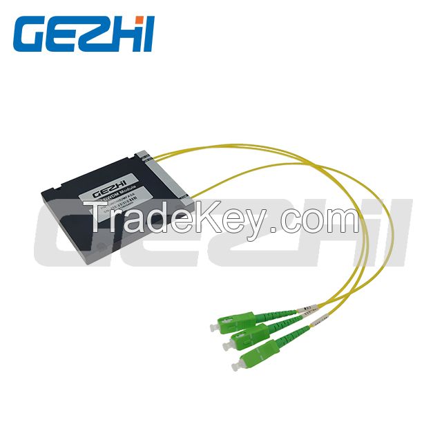 Customized wavelength Channel 2CH DWDM Add Drop ROADM Module single fiber or dual fiber west and east transmission