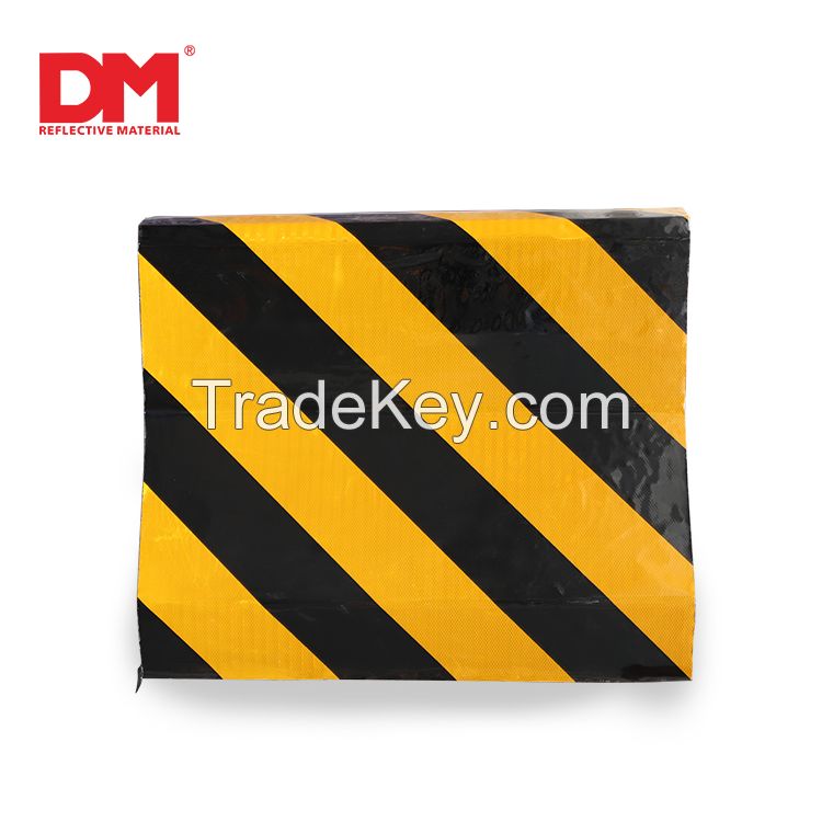 HIP Aluminum-Based Grade DM7660 PMMA with Micro Prismatic Structure Yellow-black Reflective Film