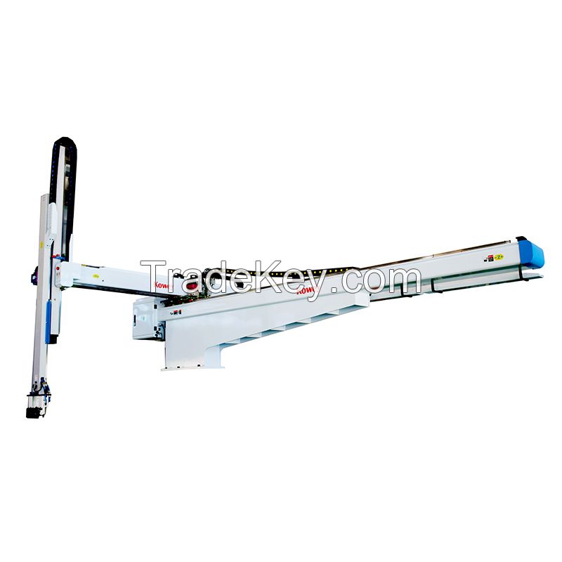 Kowey Middle-sized 3 Axis Bull-head Full Servo Telescopic One-arm Injection Molding Robot Arm