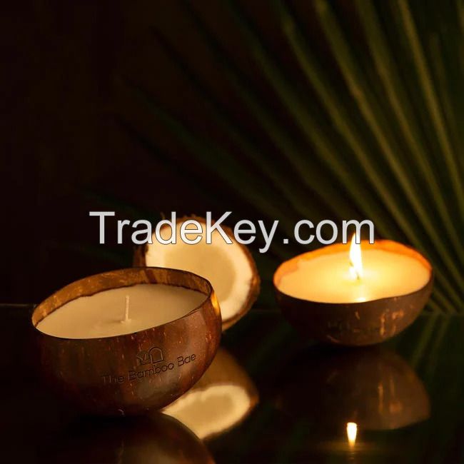 Soy Wax Candle | Natural Coconut Shell Candle | Organic and Toxic Free