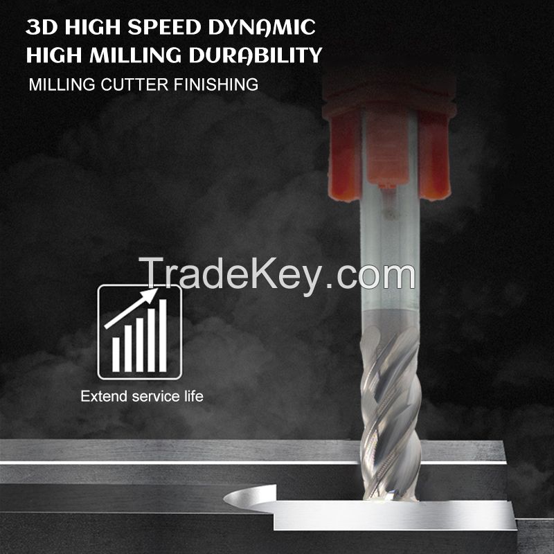 High gloss and high efficiency aluminum milling cutter