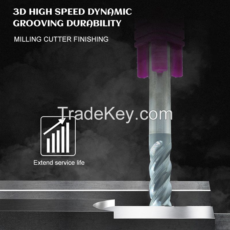 Super fast tungsten steel slotting king milling cutter