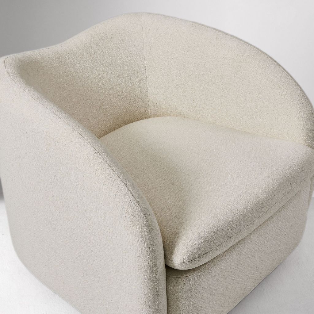 Yimi Fabric Kaufman Swivel Chair