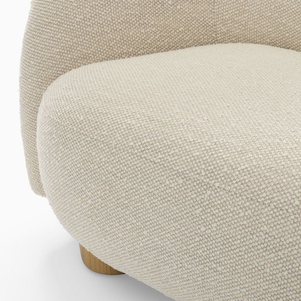 Yimi Modern Design Curvilinear Laurent Sofa 76''