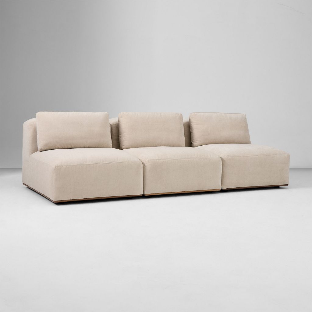 Yimi Modern Quinten Modular Armless Sofa  102''