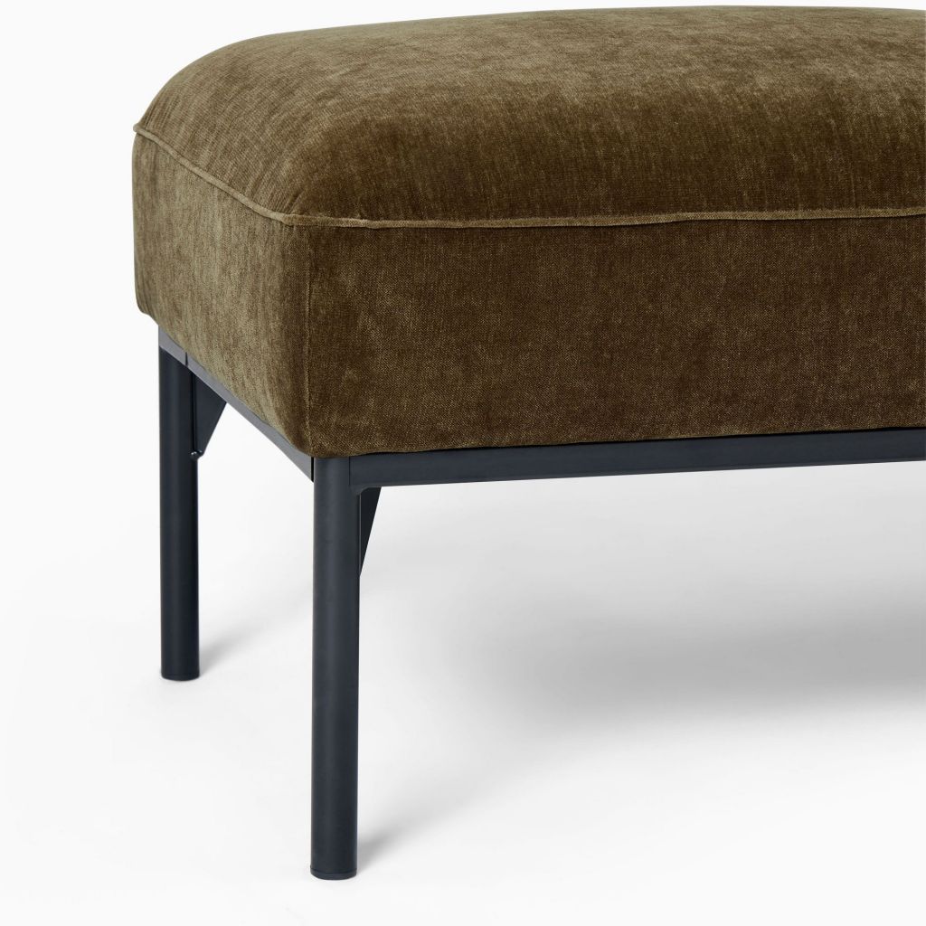 Yimi - Modern Design Fabric Penn Bench with Metal Frame