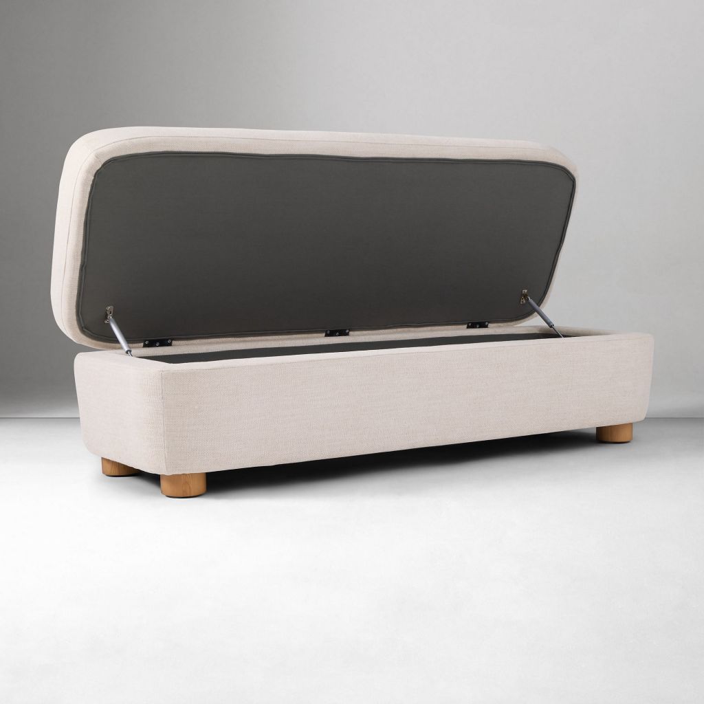 Yimi - Leroy Fabric Storage Bench
