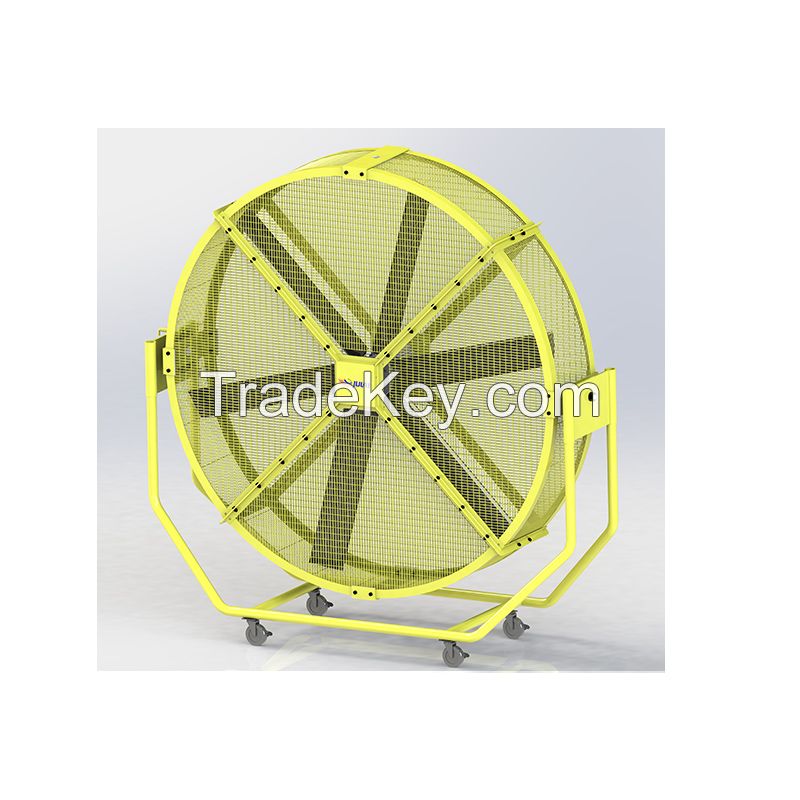 Julai 1.5m/2.0m PMSM High Velocity Metal Air Cooling Mobile Floor Fan Industrial Commercial Fan