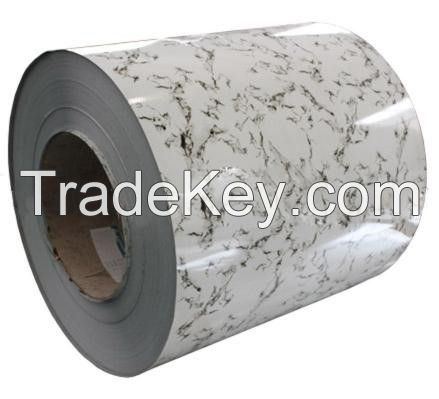 ppgi marble galvanized steel coil corrugated steel brick/marble grain steel ppgi