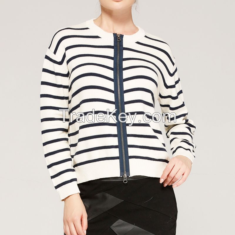 women sweaters cardigan with zipper