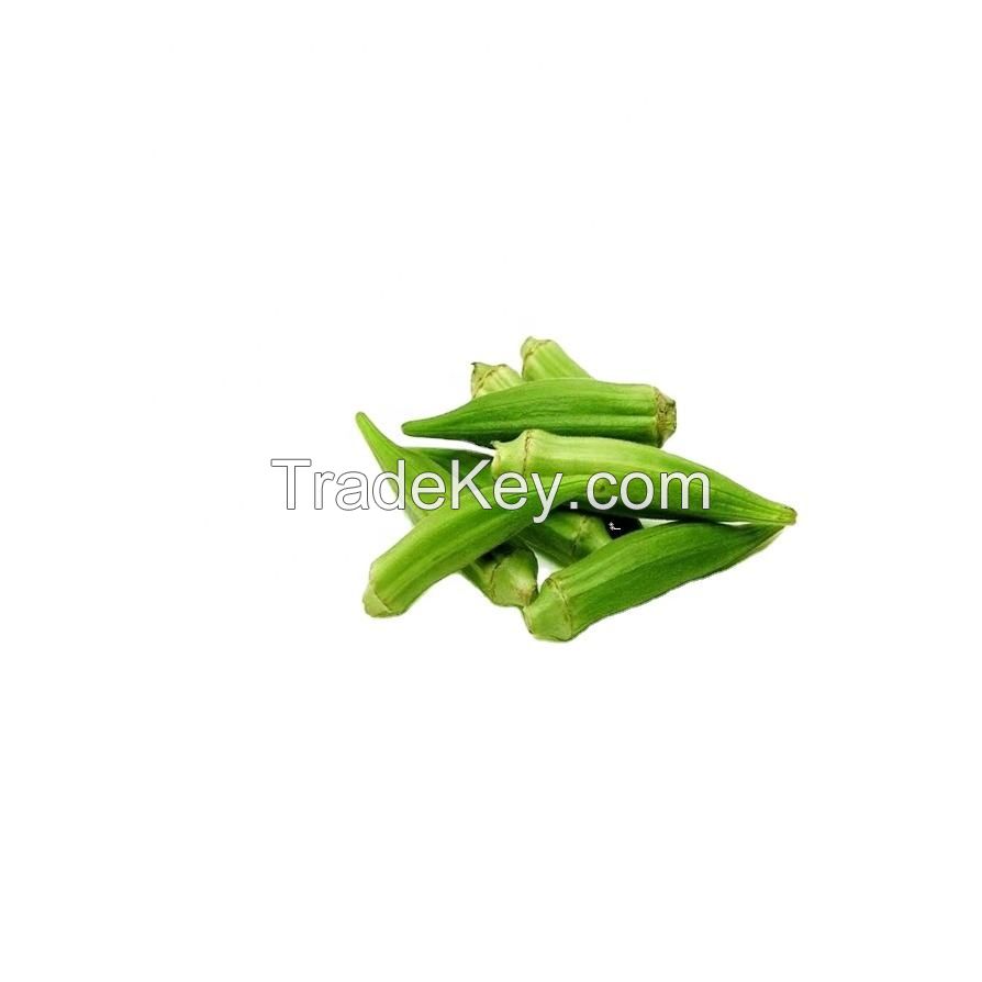 fresh frozen vegetables-okra whole lady finger okra 30-50 /40-60 Mm 10kg Carton/customer Request frozen cooked fresh okra