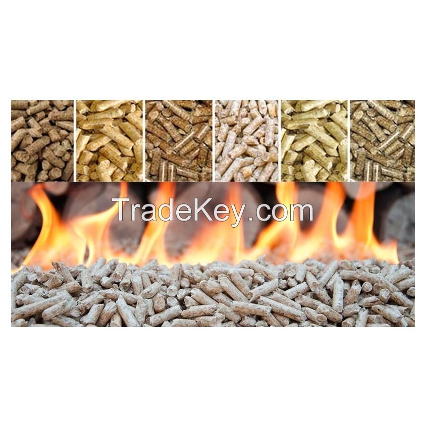 Wholesale Biomass Korean Pine Wood Pellet Fuel for Melting Aluminum & Heating Stoves, 4300-4850 Kcal/Kg