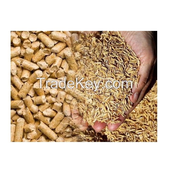 Top Grade Wheat Straw Husk Pellet Wholesale Price Rice Husk Pellet