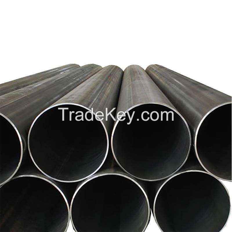 customized high quality carbon steel pipe ERW SSAW ATSM JIS factory price Black Iron Pipe Welded Steel Pipe For Building