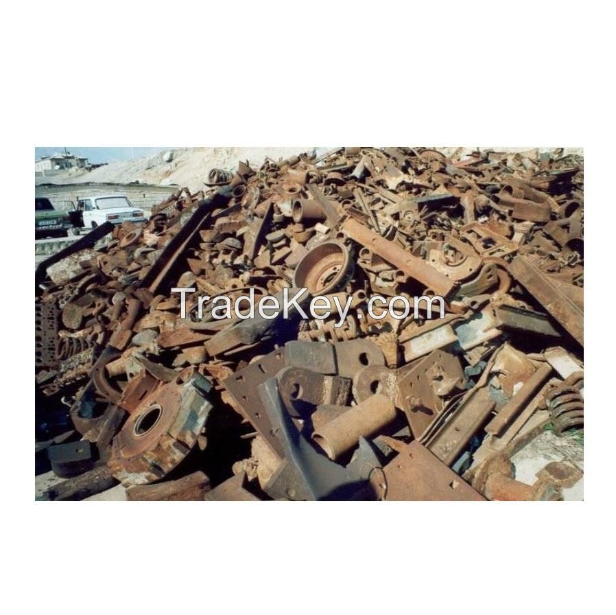 USED RAIL IRON METAL SCRAP/ USED RAIL HMS 1 &amp; 2 ... used rail scrap R50 R65/Bulk