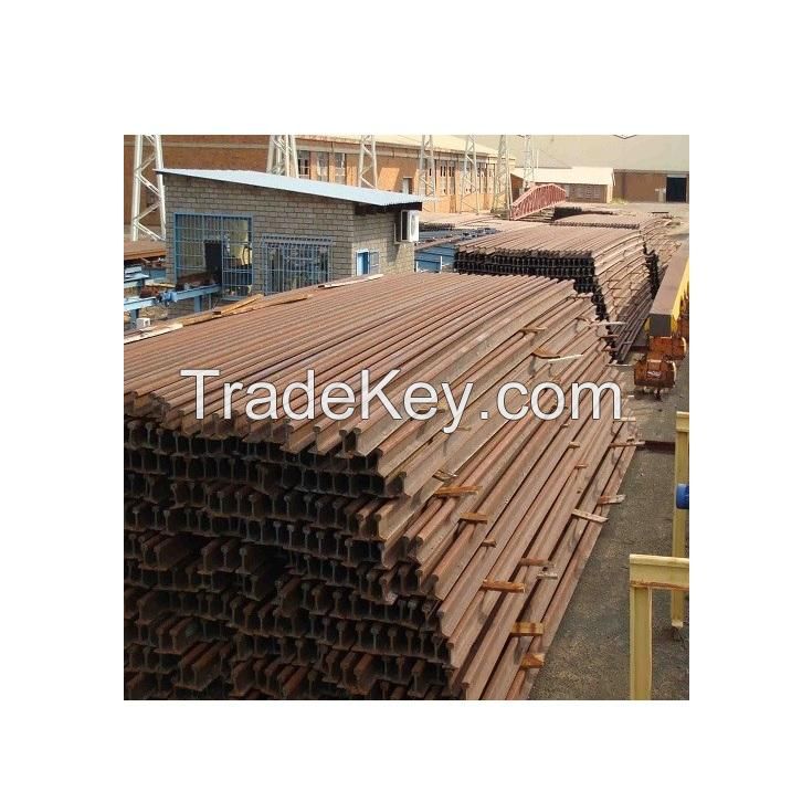 USED RAIL IRON METAL SCRAP/ USED RAIL HMS 1 &amp; 2 ... used rail scrap R50 R65/Bulk