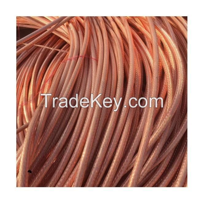 99.99% 99.97% Bare Bright Copper Wire Mill-berry Copper Cable Scrap From Factory