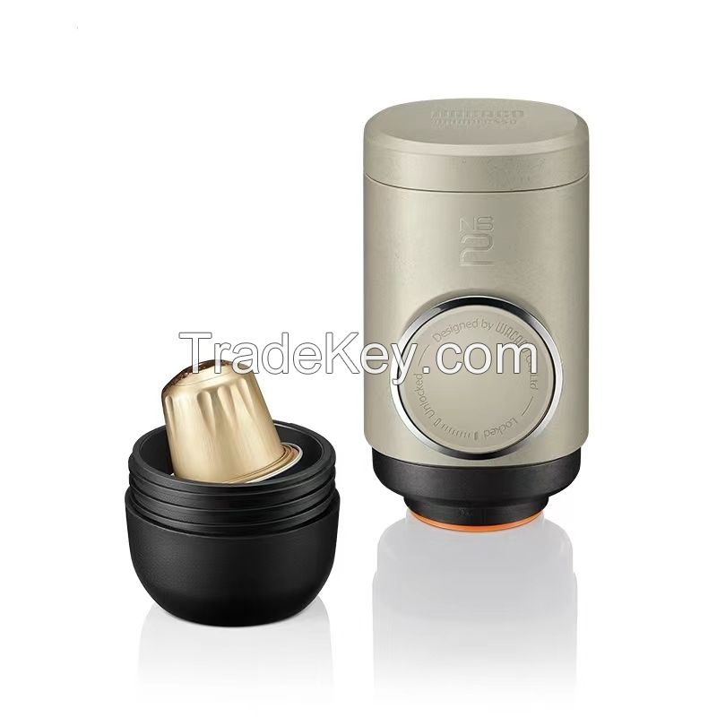 Meow/New portable capsule coffee machine manual pressure manual Italian espresso outdoor