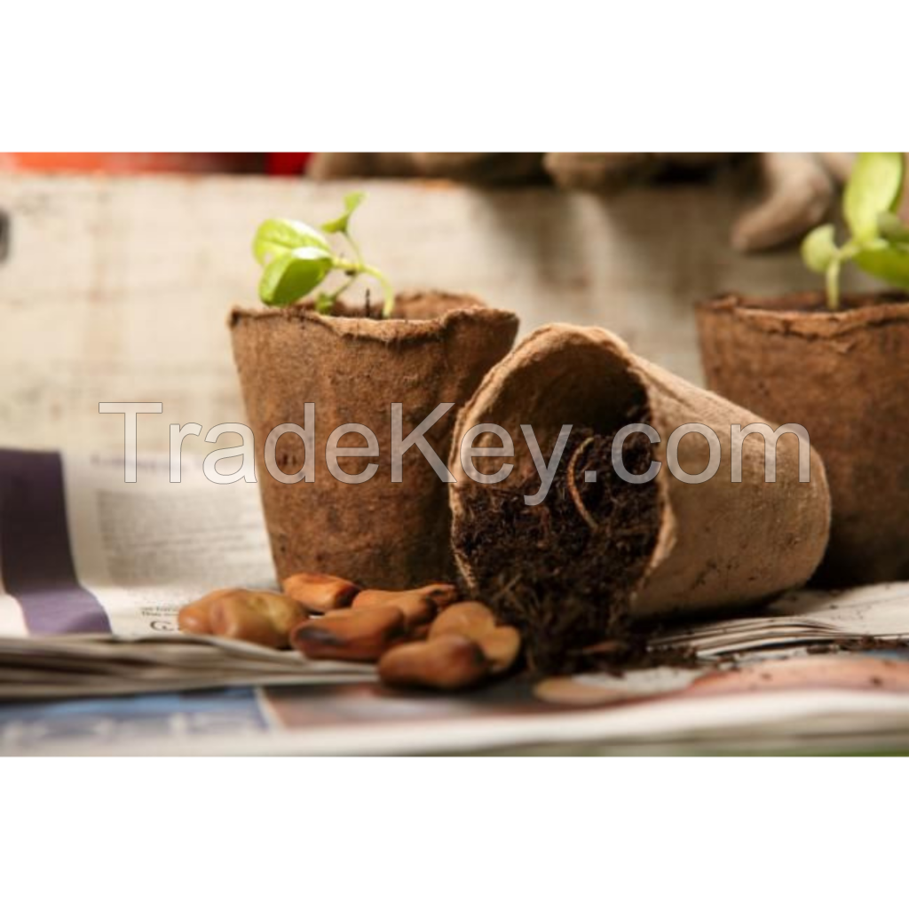 BIODEGRADABLE Coir Pot For Seedling Trees and Seeds For Our Garden