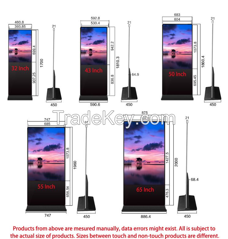 32''/43''/55'' Floor Standing Digital Signage