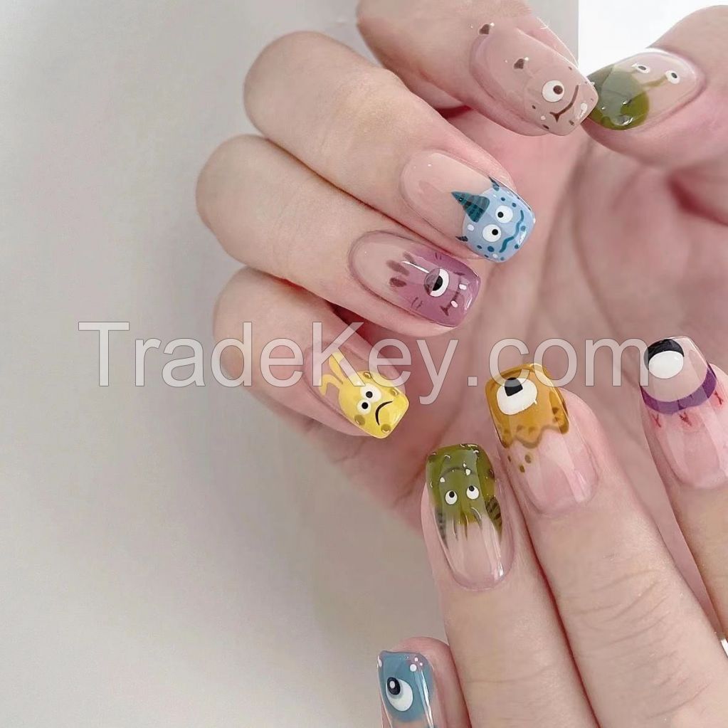 Painted Graffiti Cartoon Advanced Customized Nail Enhancements