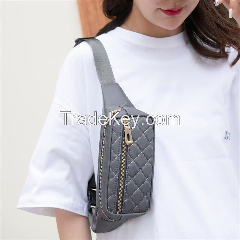 Summer tide brand sports Fanny pack male and female youth personality large capacity one shoulder satchel student casual chest bag