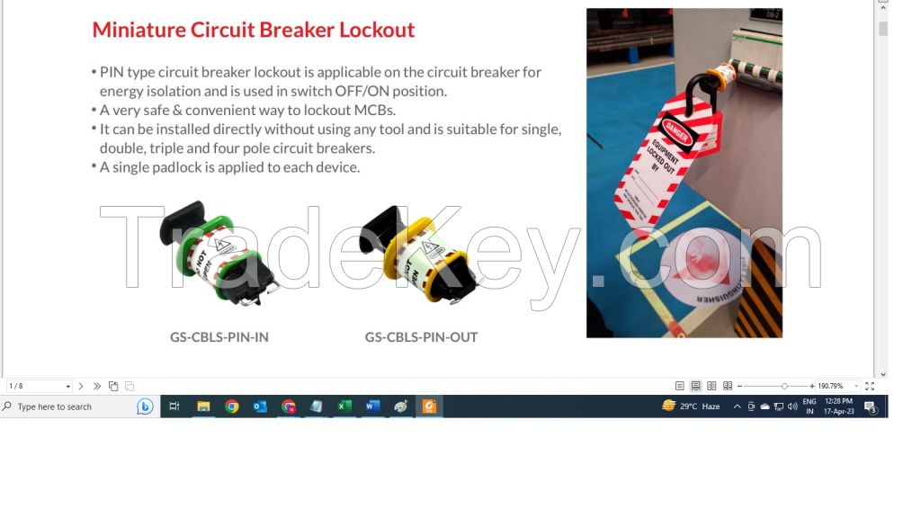 CIRCUIT BREAKER LOCKOUT DEVICES