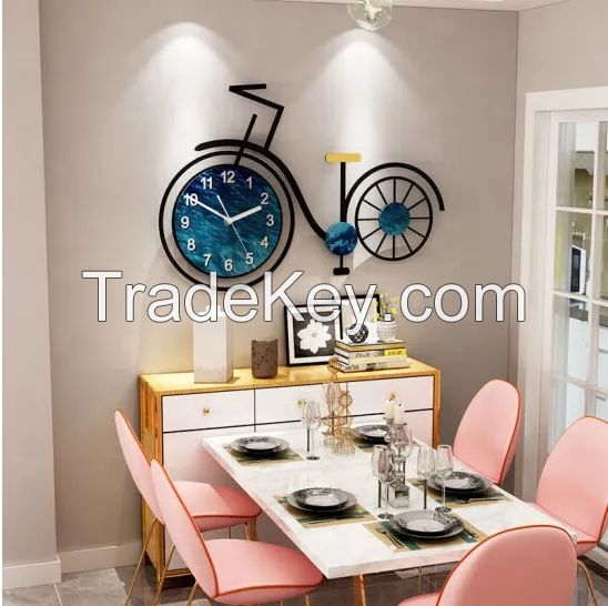 Wall Clock Bicycle Wall Decor Living Room Home Decoration