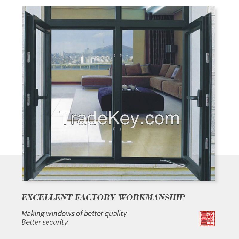 50 series outdoor plain aluminum casement windows