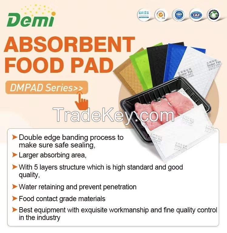 Meat Absorbent Pad for meat, poultry, seafood, fish, fruits, vegetable. Dry Ice Pack for cold chain delivery