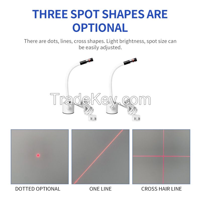 Infrared Laser Lamp (word, cross, DOT) Uses Woodworking, Clothing, Marking Machine, Shoe Machine