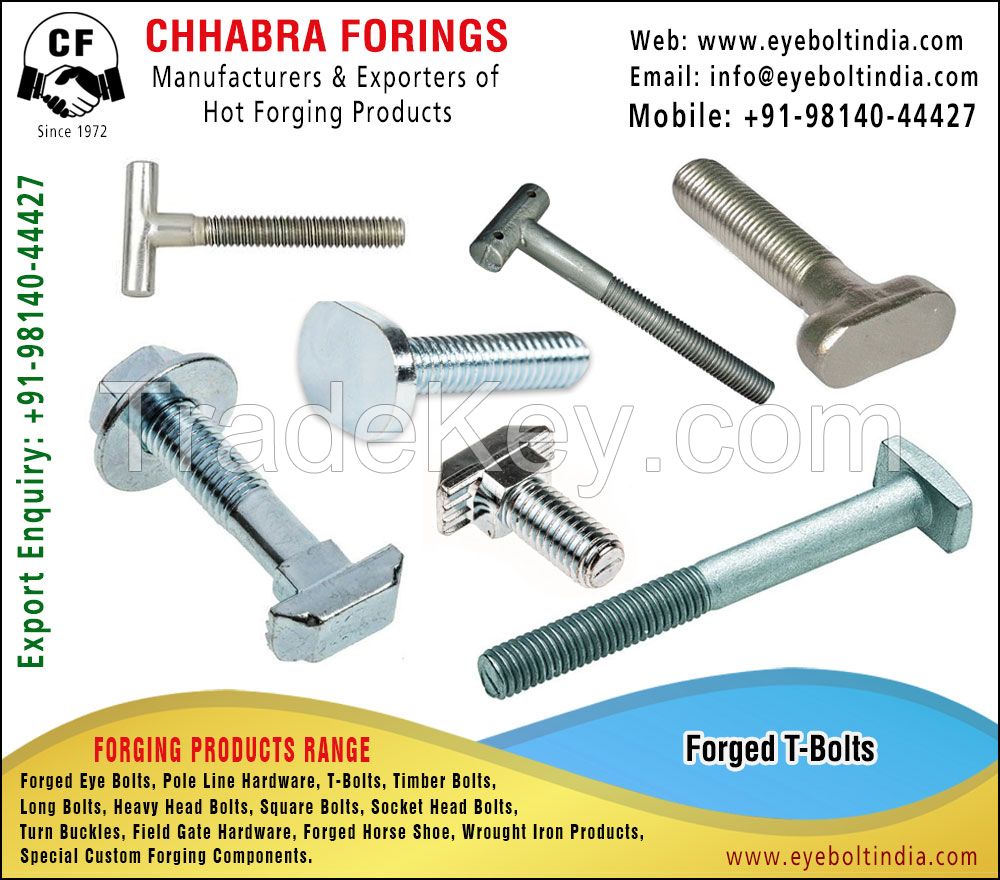 T-Bolts manufacturers, Suppliers, Distributors, Stockist and exporters 