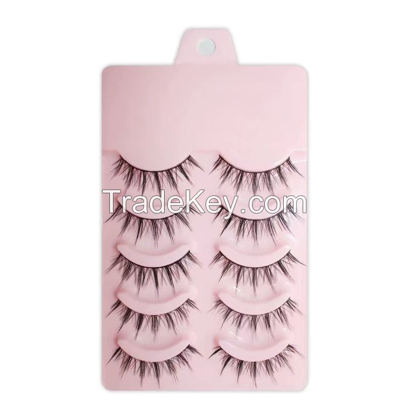 Comic Eye cos Little Devil False Eyelashes Fairy Hair female natural simulation thick curling hard stem double eyelid 009