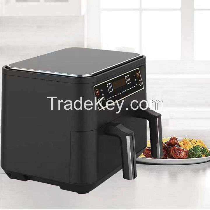 Lucky Airfryer Household 9L Touch Screen Double Air Fryer Electric Deep Fryer Oven Smart Air Fryers With 2 Independent Baskets