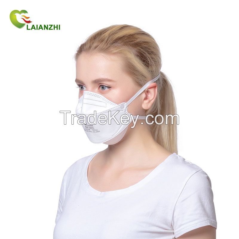 FFP3 Laianzhi Brand White List Fish Shape Mask Headband No Valve 4 Layers Melt-Blown Face Mask