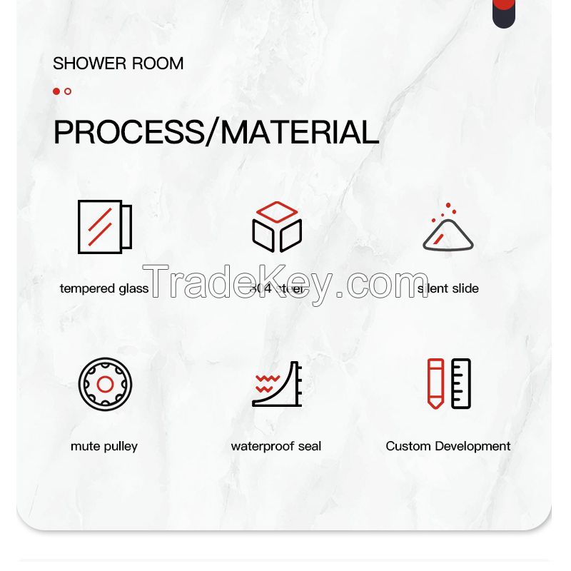 SINGLE SLIDING DOOR SHOWER ROOM Type1