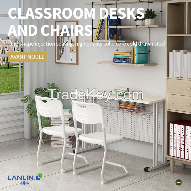 School Classroom, Single, Double Desks & Chairs