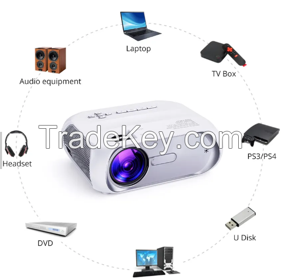 Wireless mirror LED 7000 Lumen Projector support 1080p HD Projector