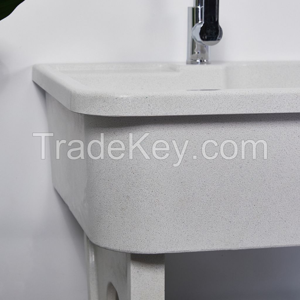 JOCO Artificial Quartz Stone Laundry sink Set,Model:80SS