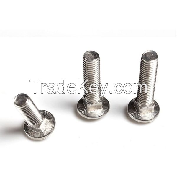 SS316 A4-70 DIN603 Round Head Square Neck Bolts