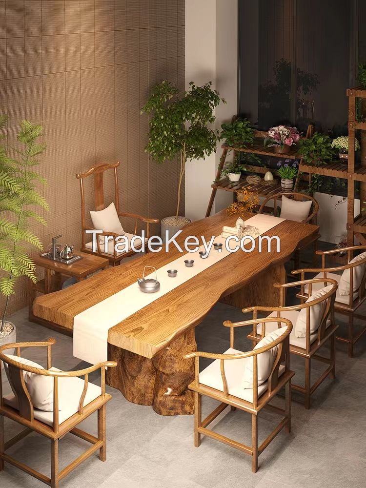 Solid wood tea table