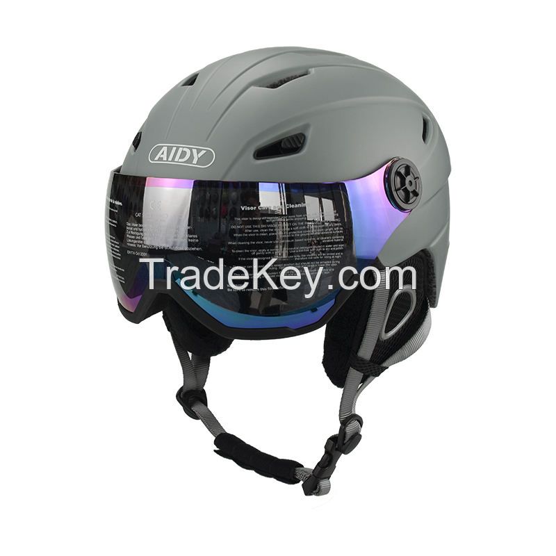 Sunshine wholesale customized Snow board Helmet Winter Snow Sport Ice Skating Snow Helmets Ski Helmet With Goggles