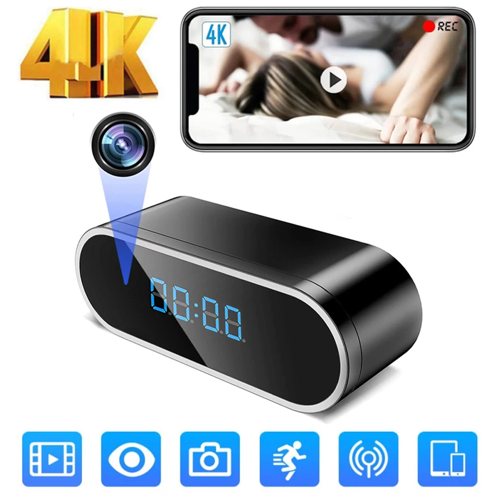 4K HFD Clock Mini Camera wifi Hidden Camera