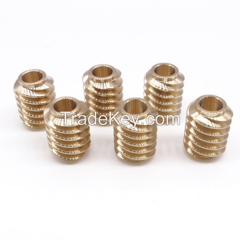 Brass Worm Gear Worm Shaft Kits Gasket 304 stainless steel external th