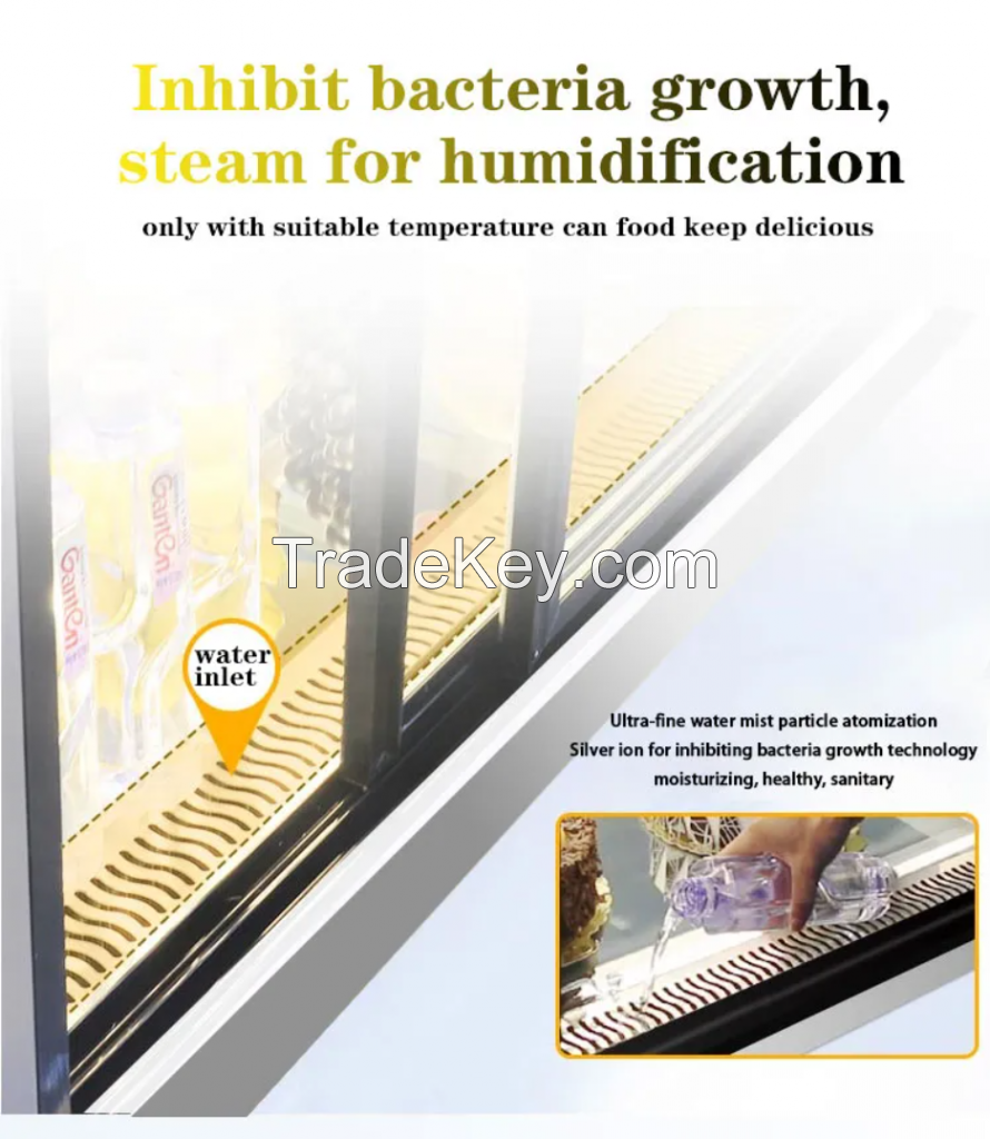 SUSHI, CAKE AIR-COOLED CIRCULATING DEMISTER DISPLAY CABINET SERIES