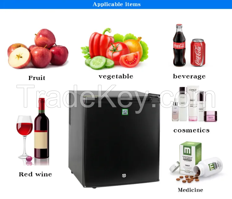 Hot Sale 30L Transparent Glass Door Mini Fridge Price Mini Refrigerators For Hotel