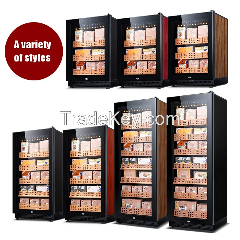 HOME COMMERCIAL REFRIGERATED CIGAR HUMIDOR CEDAR WOOD